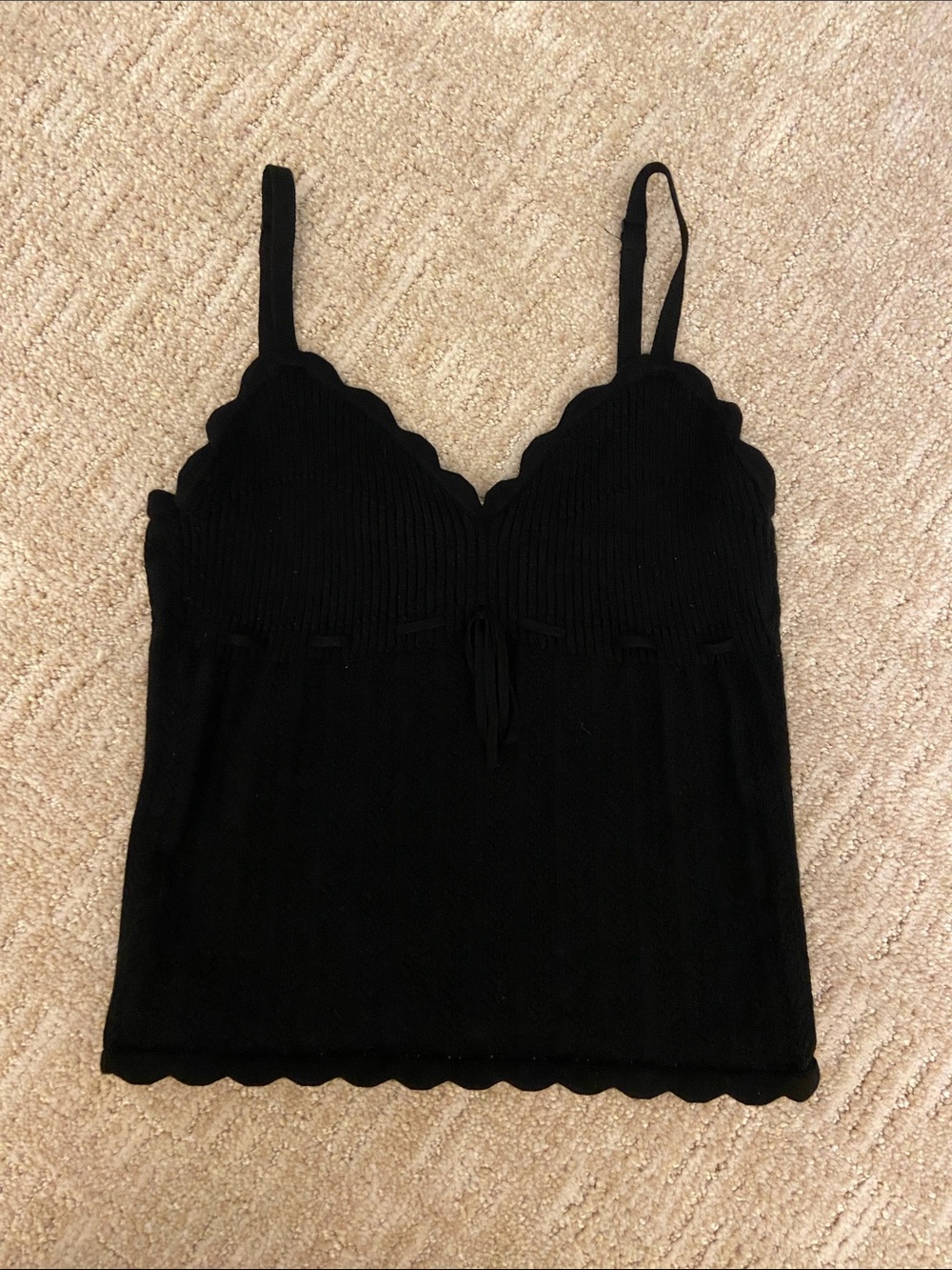 Aritzia Knit Black Tank